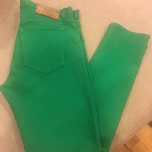Green Polo Tompkins Skinny Crop jeans size 29